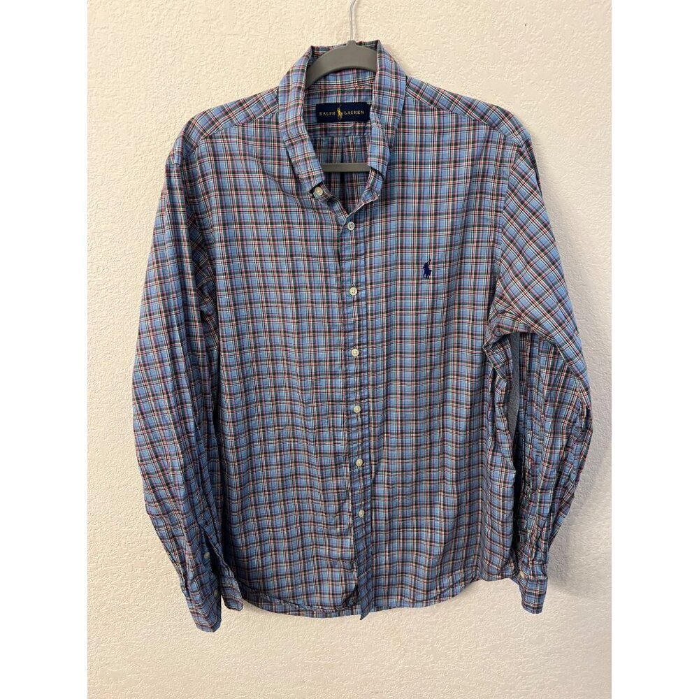 Ralph Lauren multicolored button down shirt mens size large